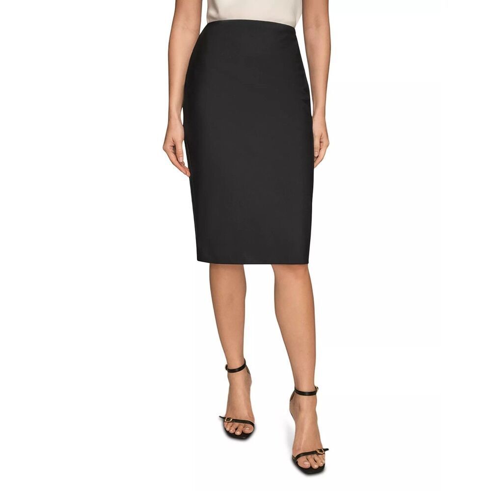 DKNY Black Straight Pencil Skirt Size 16